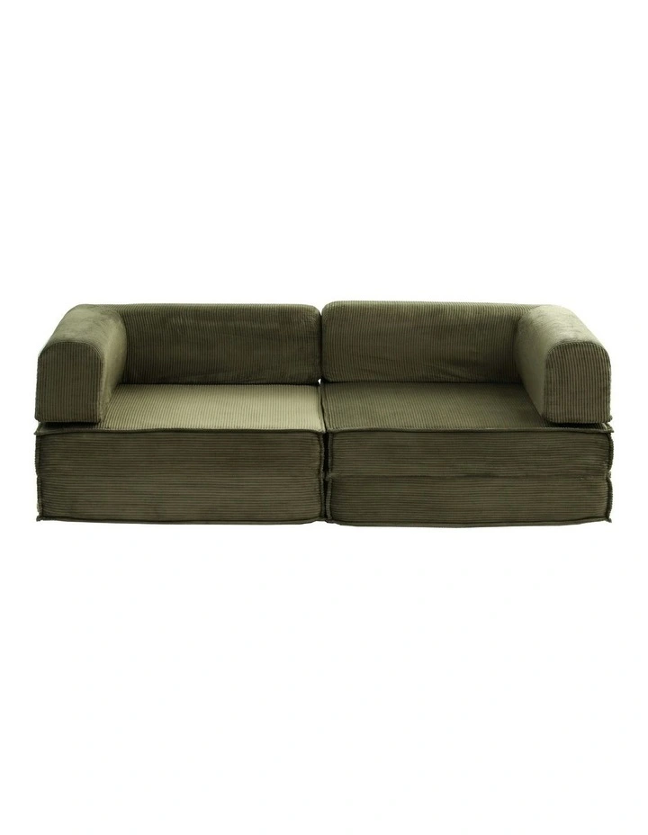 Convertible Folding Sofa Bed in Green image 2