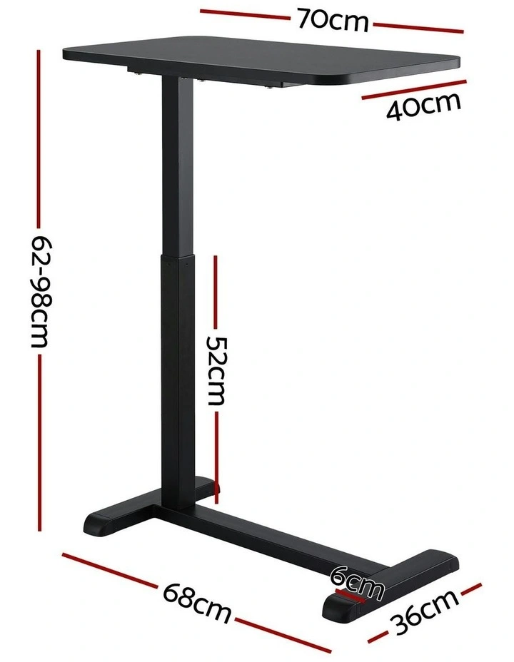 Adjustable Mobile Laptop Desk 70cm in Black image 3