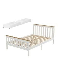 Double Size Bed Frame in White