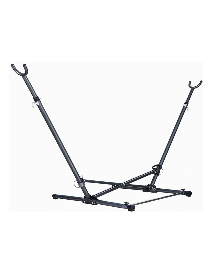 Hammock Steel Frame Bed Stand in Black image 1