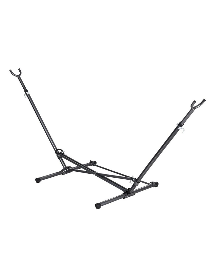 Hammock Steel Frame Bed Stand in Black image 2