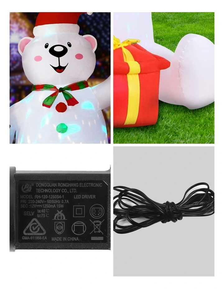 Christmas Inflatable Bear 1.8m image 7