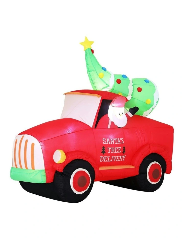 Christmas Inflatable Santa Truck 1.6m image 1