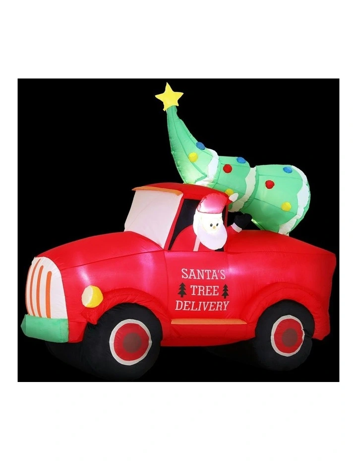 Christmas Inflatable Santa Truck 1.6m image 2