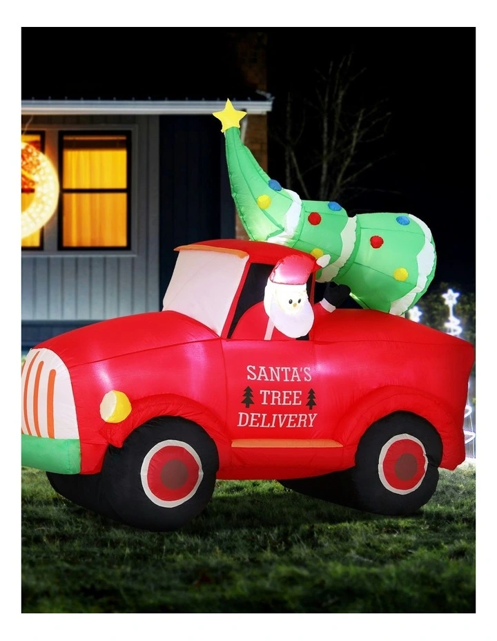Christmas Inflatable Santa Truck 1.6m image 3