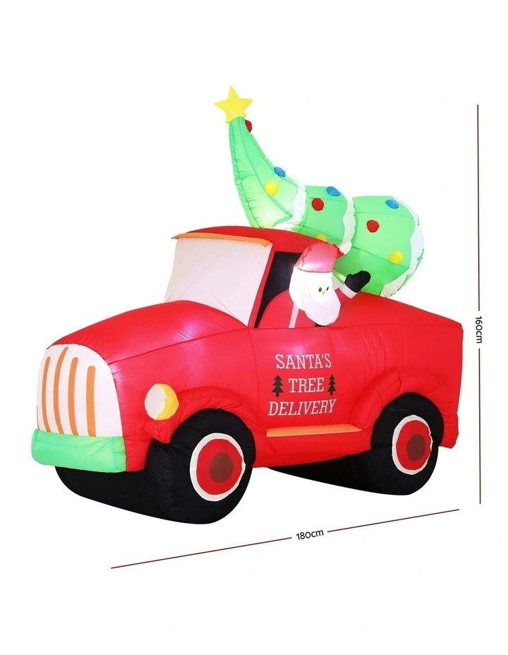 Christmas Inflatable Santa Truck 1.6m image 4