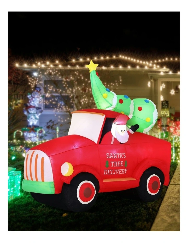 Christmas Inflatable Santa Truck 1.6m image 5