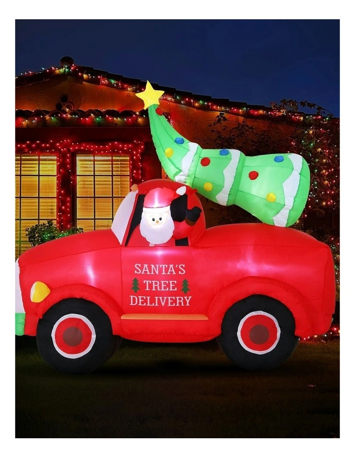 Christmas Inflatable Santa Truck 1.6m image 6
