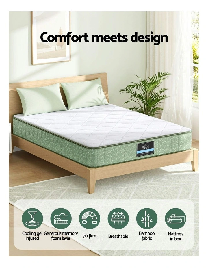 Memory Foam Mattress Double 25cm in White image 5