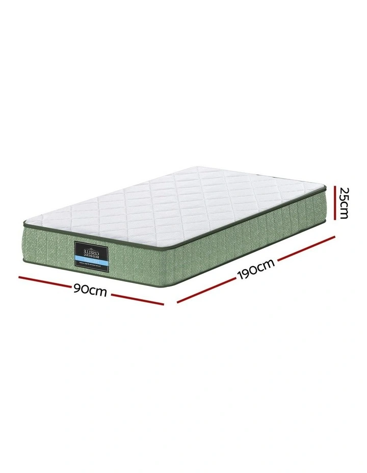 Memory Foam Mattres Single 25cm in White image 4