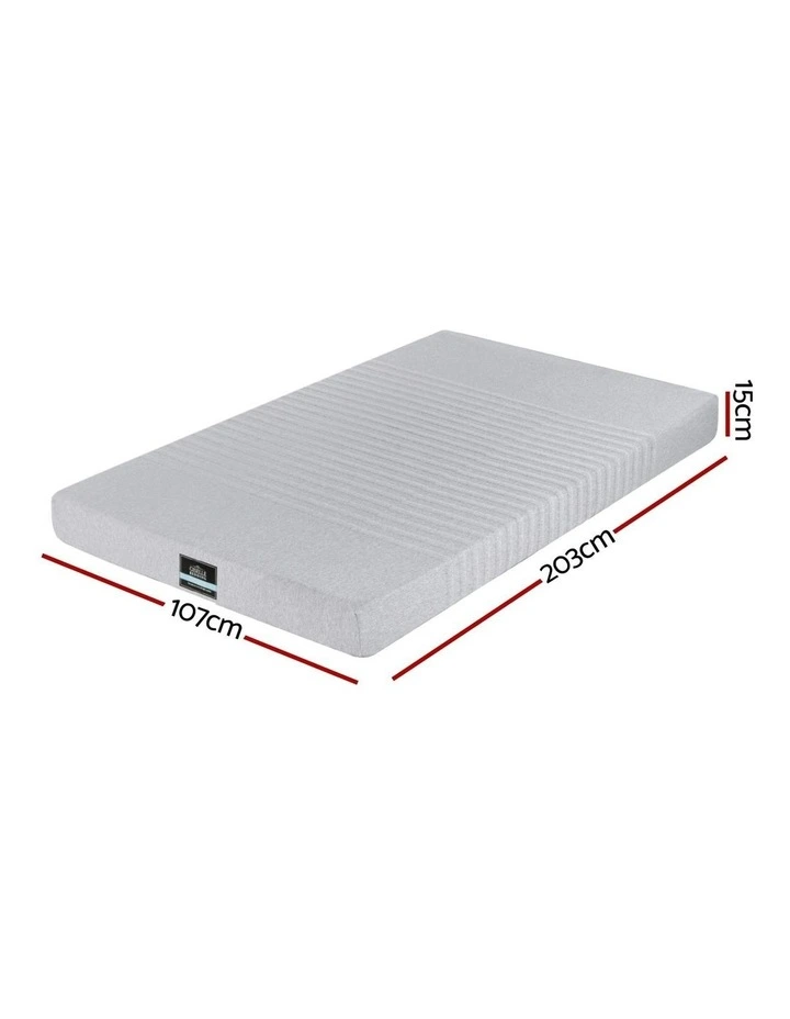Memory Foam Mattress King Single 15cm in White image 4