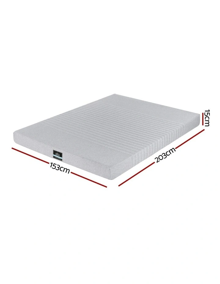 Memory Foam Mattress Queen 15cm in White image 4
