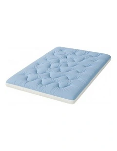 Mattress Pillowtop toppers Single 5cm in Blue
