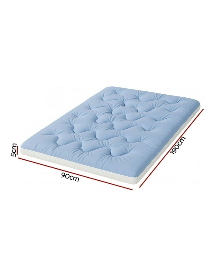 Mattress Pillowtop toppers Single 5cm in Blue image 4