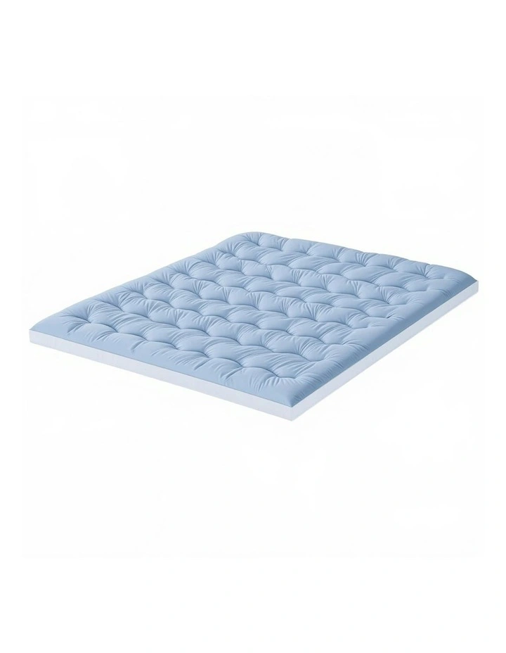Mattress Pillowtop Toppers Double 5cm in Blue image 1