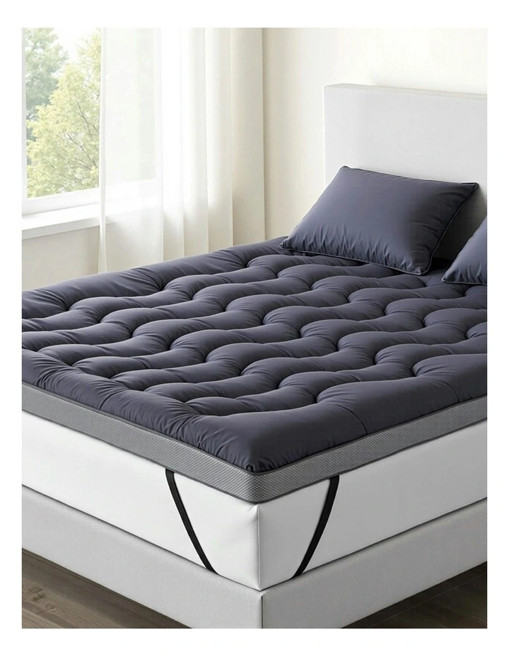 Mattress Pillowtop Toppers King 5cm in Blue image 3
