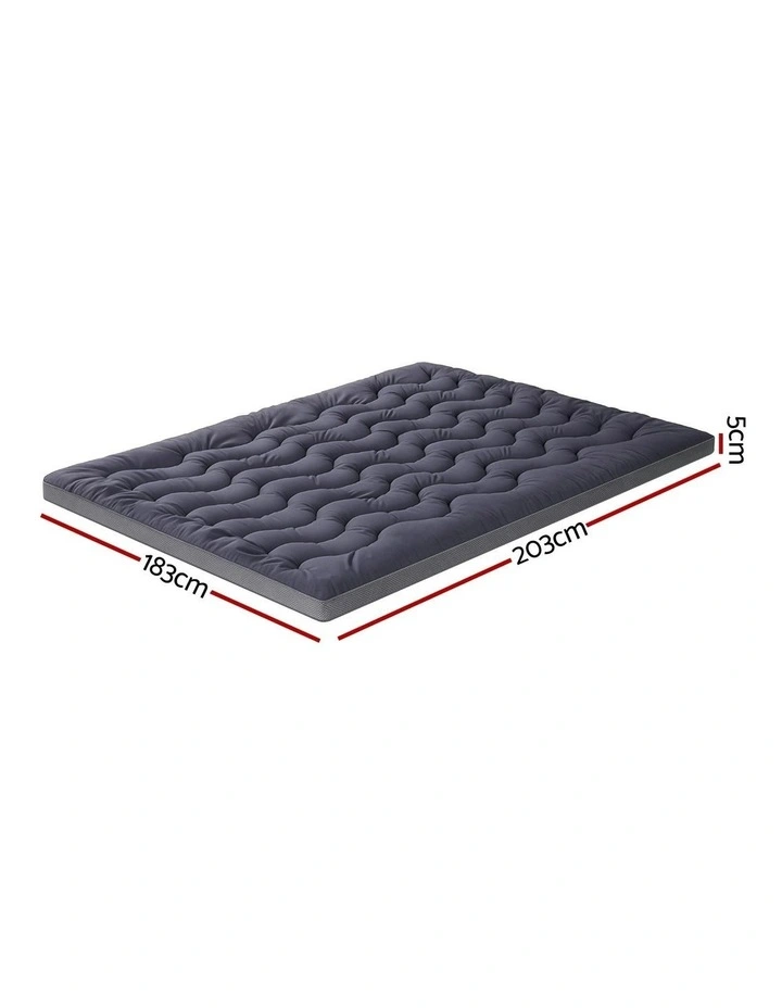 Mattress Pillowtop Toppers King 5cm in Blue image 4