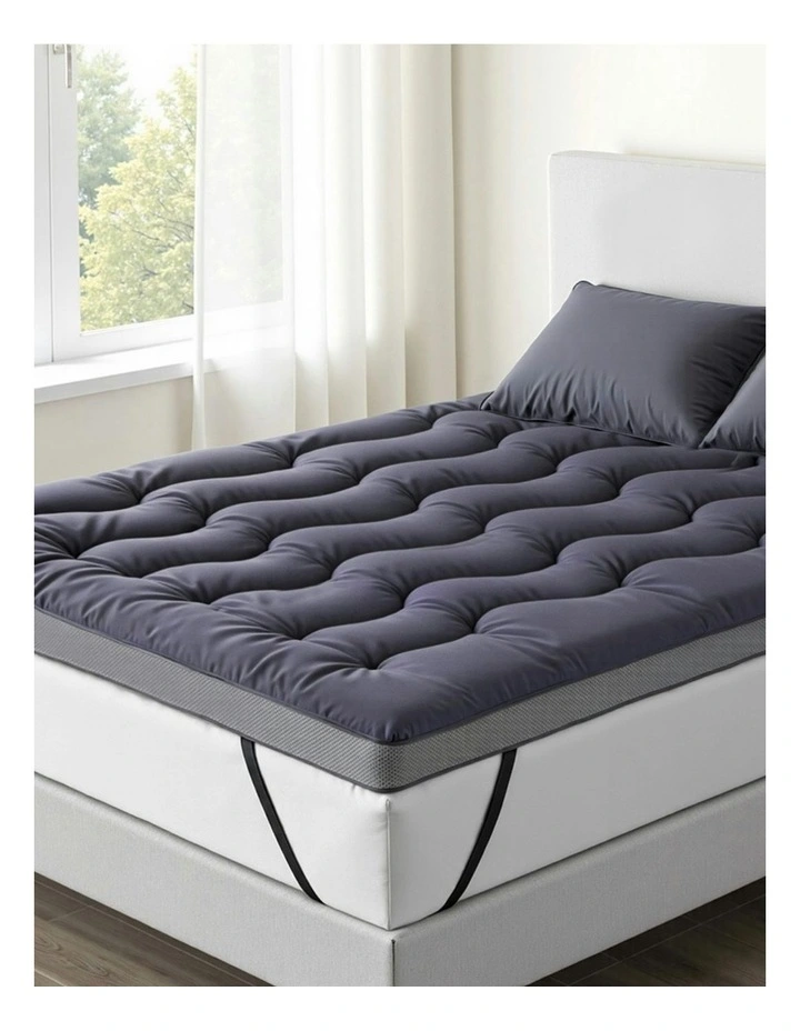 Mattress Pillowtop Toppers Double 5cm in Blue image 3