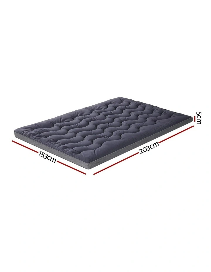 Mattress Pillowtop Toppers Queen 5cm in Blue image 4