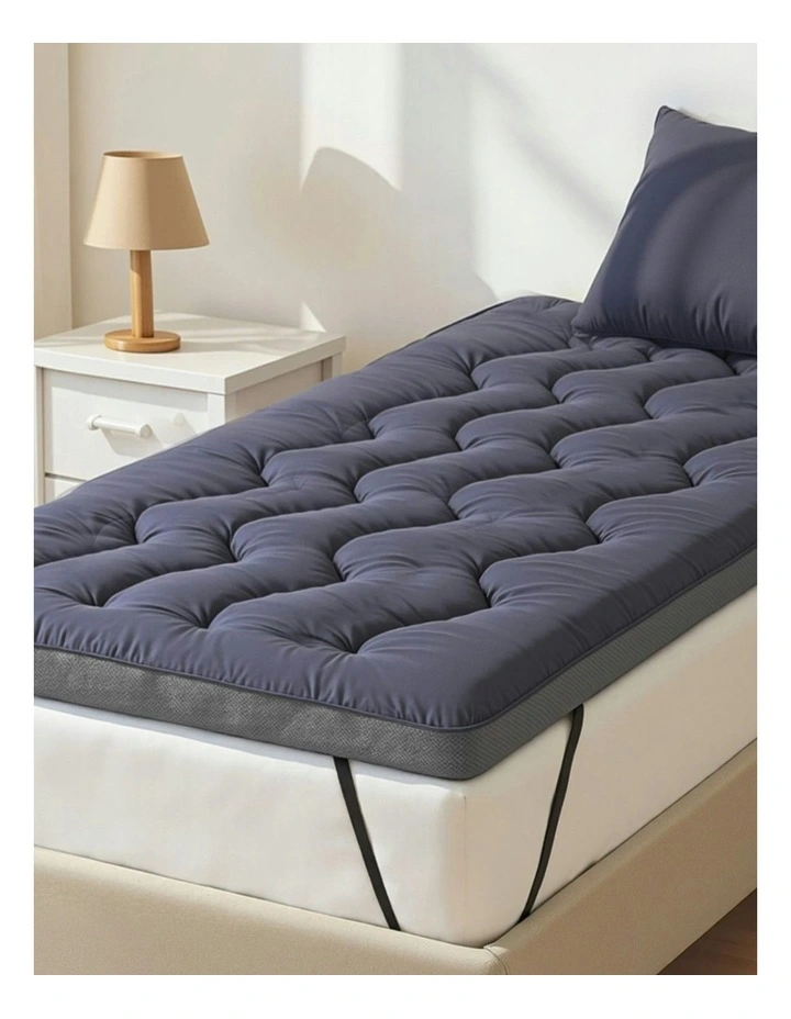 Mattress Pillowtop Toppers Single 5cm in Blue image 3