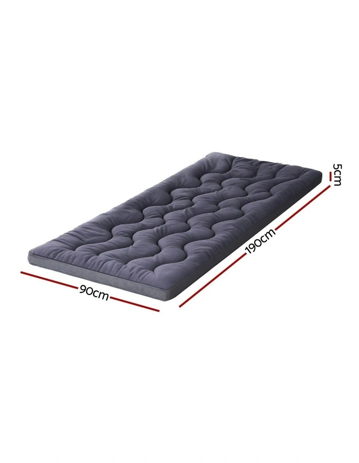 Mattress Pillowtop Toppers Single 5cm in Blue image 4