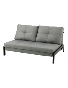 2 Seater Folding Convertible Sofa Bed in Grey