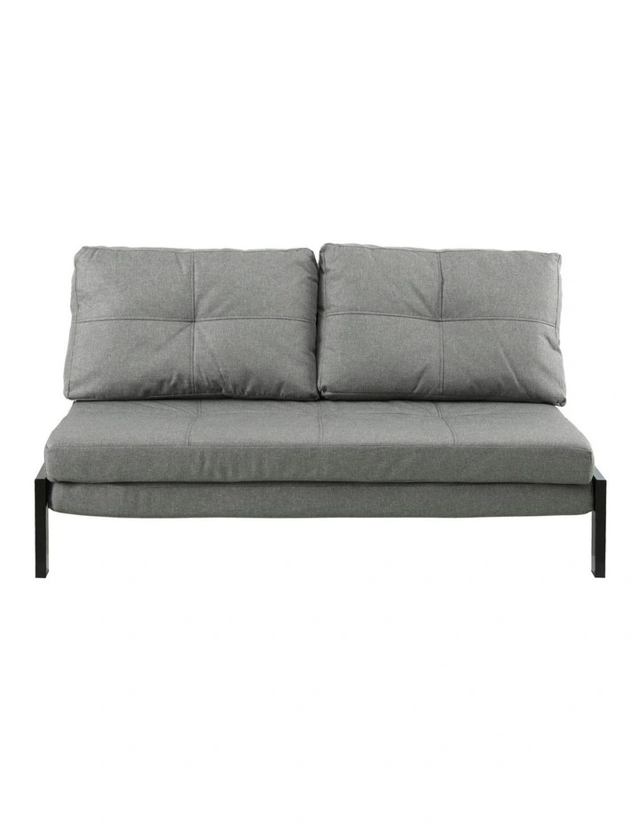 2 Seater Folding Convertible Sofa Bed in Grey image 2