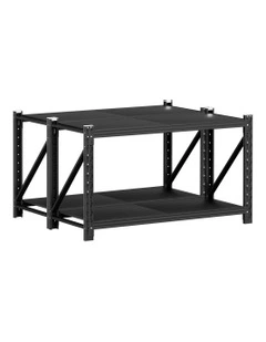 Garage Shelving Warehouse Rack 2x 0.9m in Black
