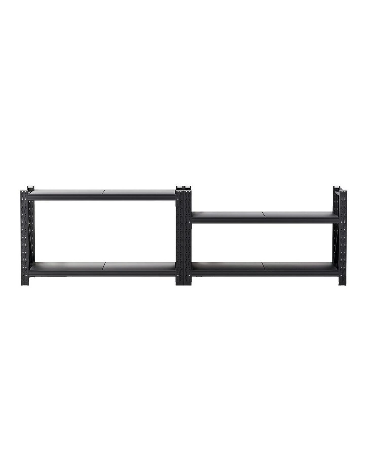 Garage Shelving Warehouse Rack 2x 0.9m in Black image 2
