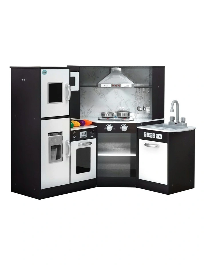 Wooden Kitchen Play Set in Black image 1