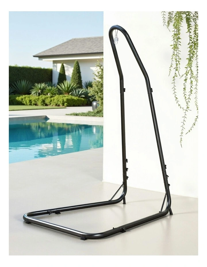 Heavy Duty Steel Frame Hammock Chair Stand in Black image 3
