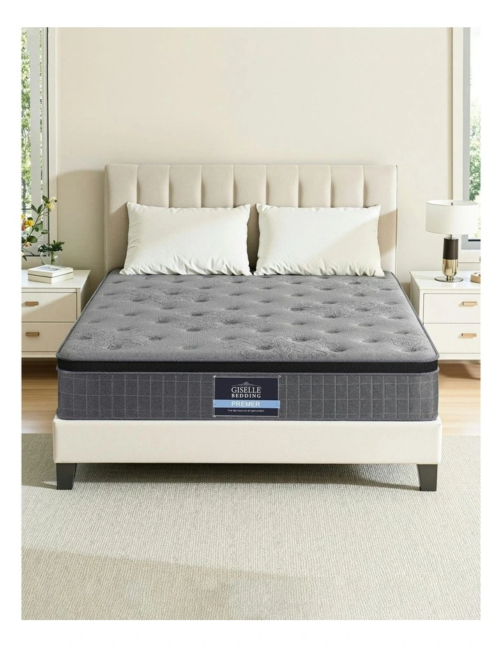 Double Latex Foam Mattresses 26cm in Grey image 3