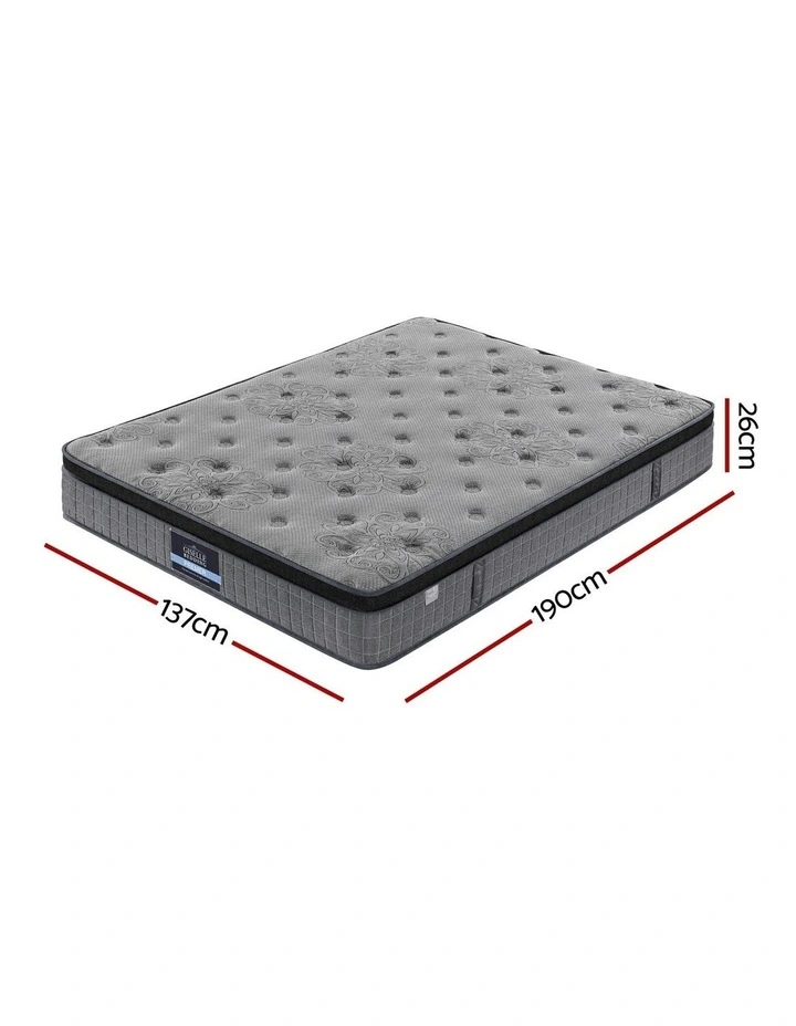 Double Latex Foam Mattresses 26cm in Grey image 4