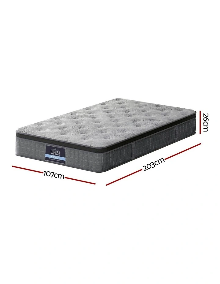 King Single Latex Foam Mattresses 26cm in Grey image 4