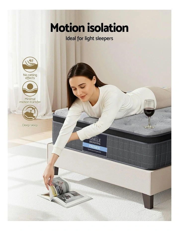King Single Latex Foam Mattresses 26cm in Grey image 7