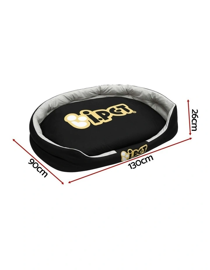 Dog Bed Jumbo Pet Calming Soft Sofa Cushion Mat in Black image 4