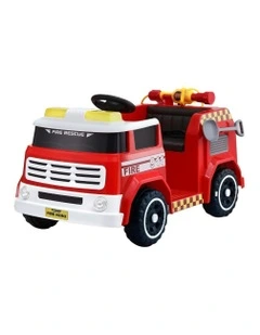 Ride On Car Electric Fire Engine Fighting Truck with Water Gun Music