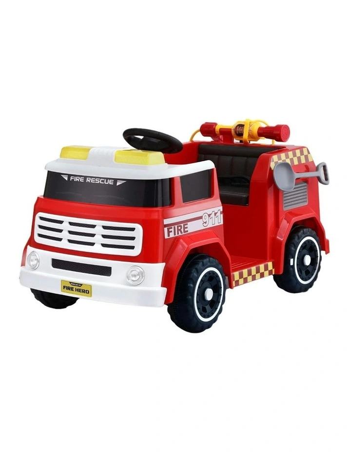 Ride On Car Electric Fire Engine Fighting Truck with Water Gun Music image 1