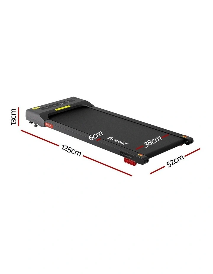 Electric Walking Pad Treadmill 380mm in Black image 4