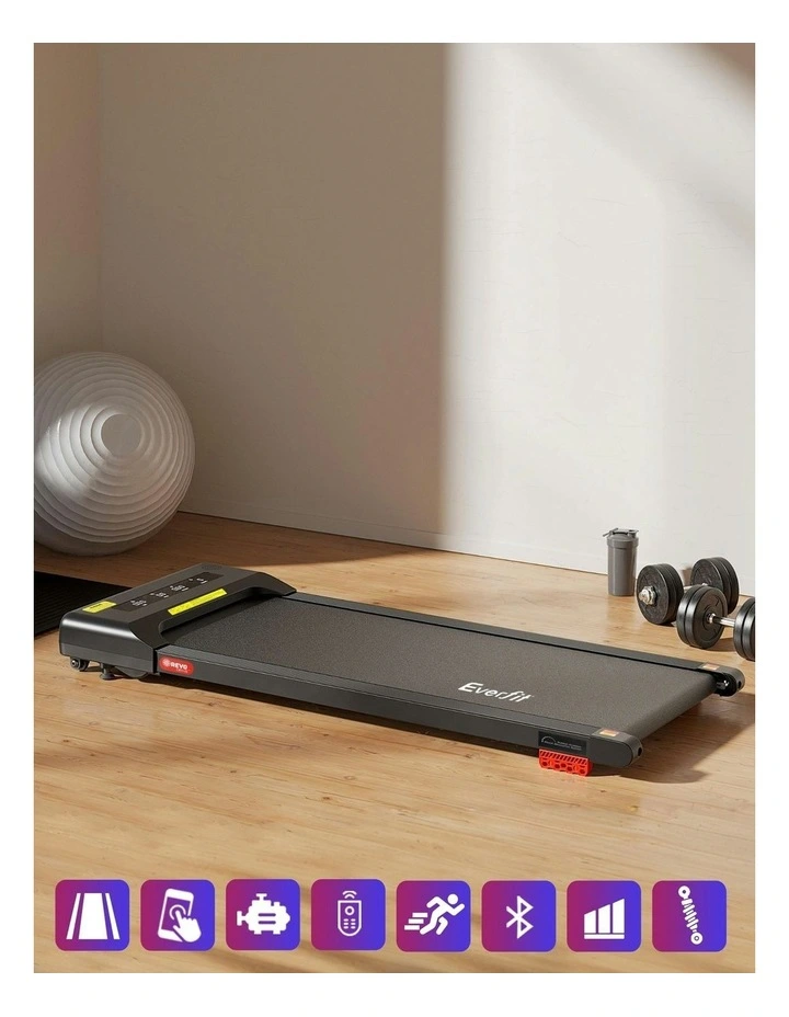 Electric Walking Pad Treadmill 380mm in Black image 5