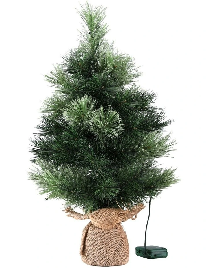 Mini Tabletop 8 Light Modes Timer Xmas Tree 60cm in Green image 2