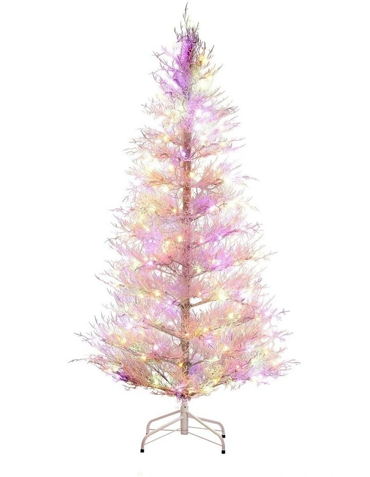 Led Christmas Tree 8 Modes Adjustable Light Snowy 1.8M in Multi image 2