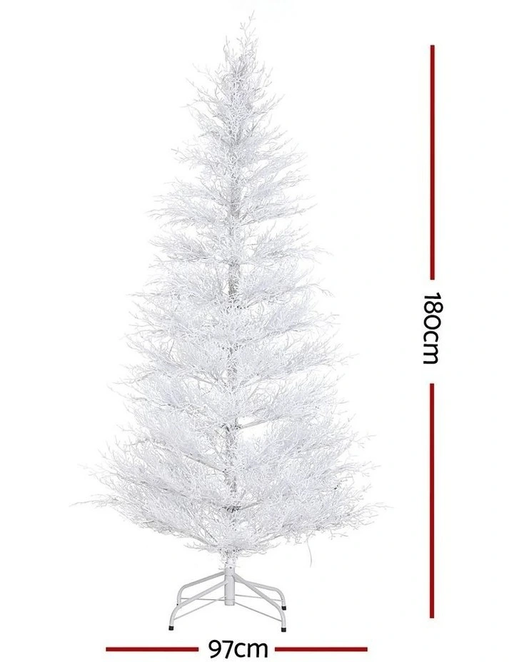 Led Christmas Tree 8 Modes Adjustable Light Snowy 1.8M in Multi image 4
