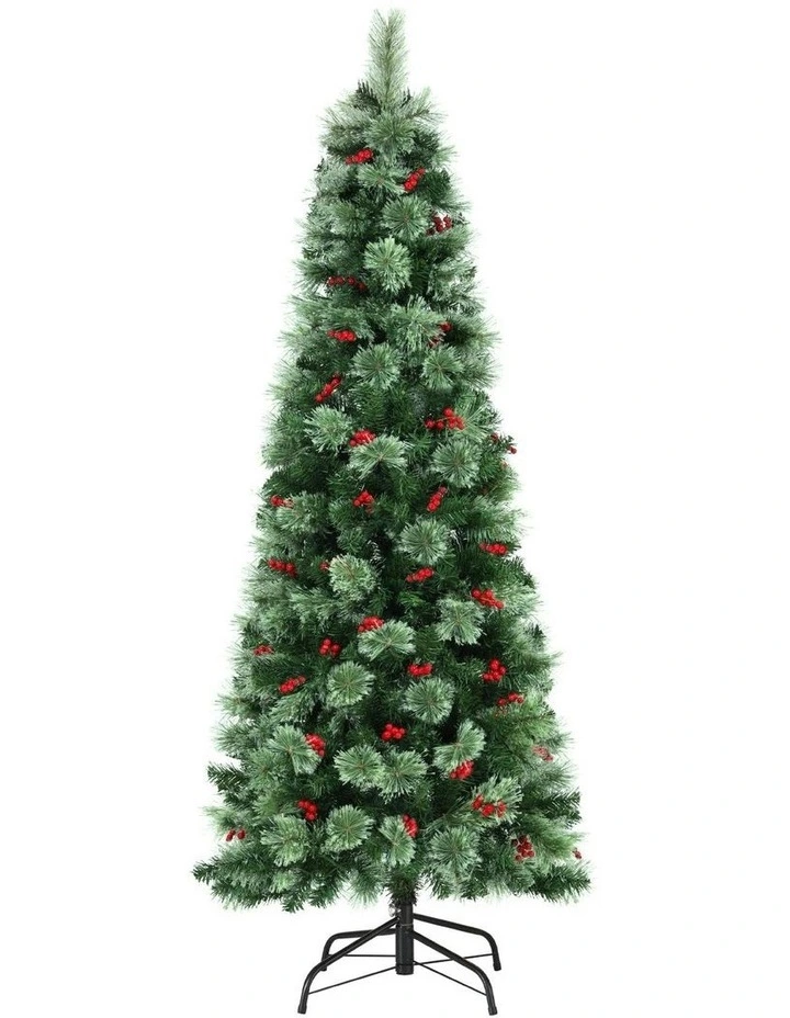LED Party Decorations Red Barries Christmas Tree 1.8m image 2