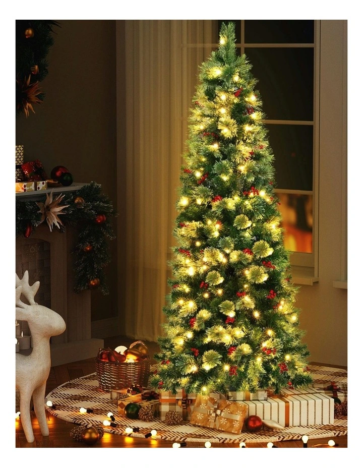 LED Party Decorations Red Barries Christmas Tree 1.8m image 3