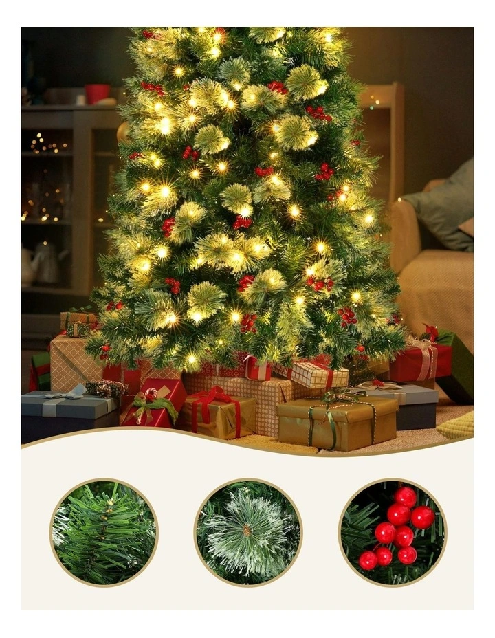 LED Party Decorations Red Barries Christmas Tree 1.8m image 6