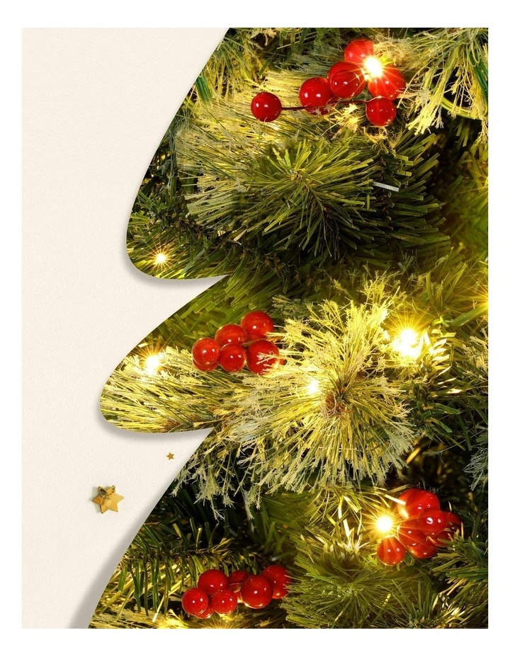 LED Party Decorations Red Barries Christmas Tree 1.8m image 7