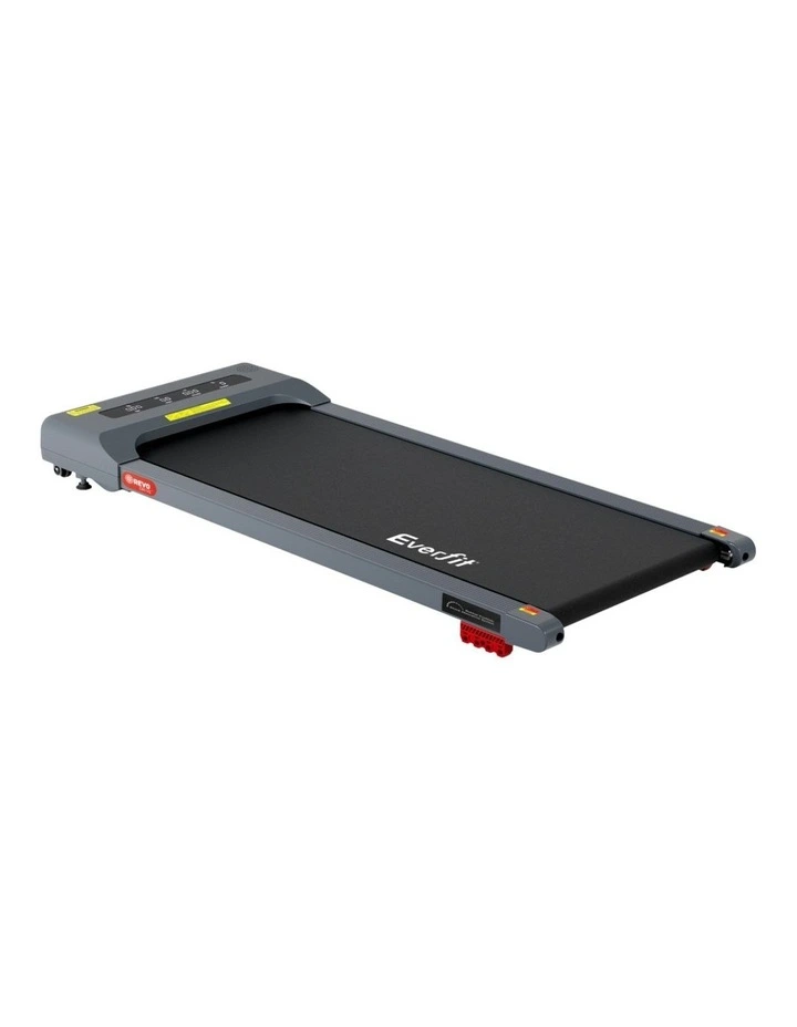 Electric Walking Pad Incline Treadmill 380mm in Grey image 1