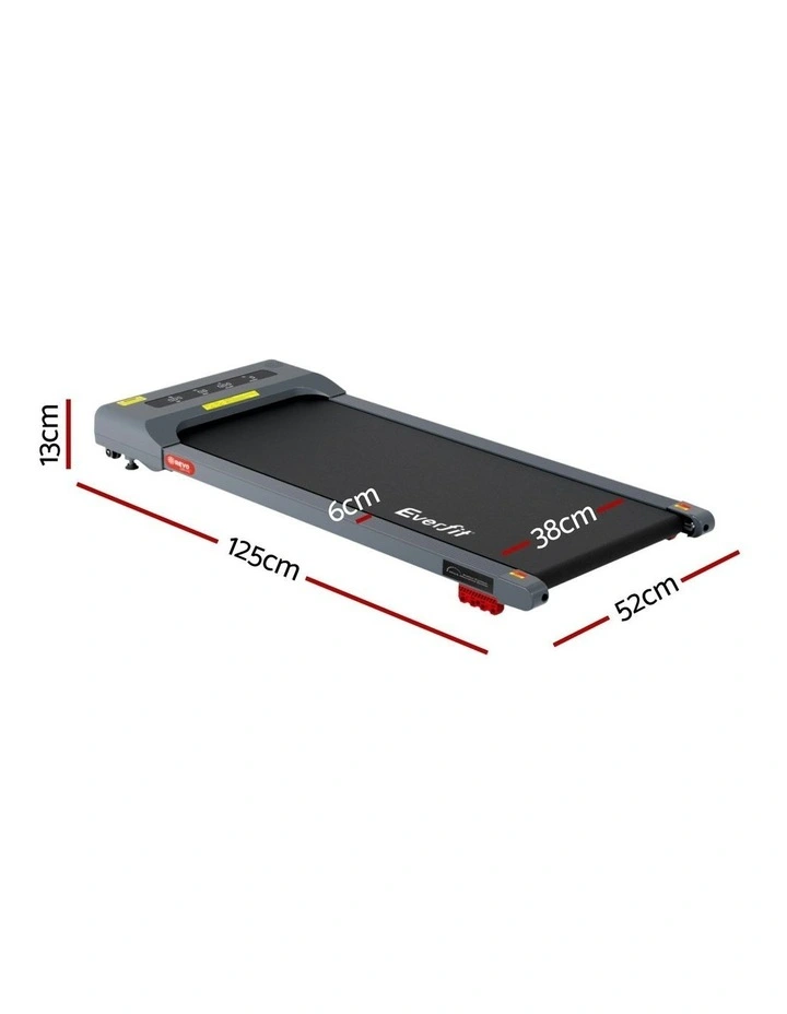 Electric Walking Pad Incline Treadmill 380mm in Grey image 4