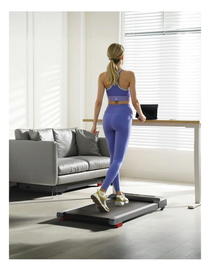 Electric Walking Pad Incline Treadmill 380mm in Grey image 6